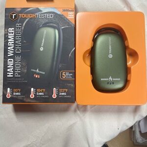 Green Hand Warmer Phone Charger